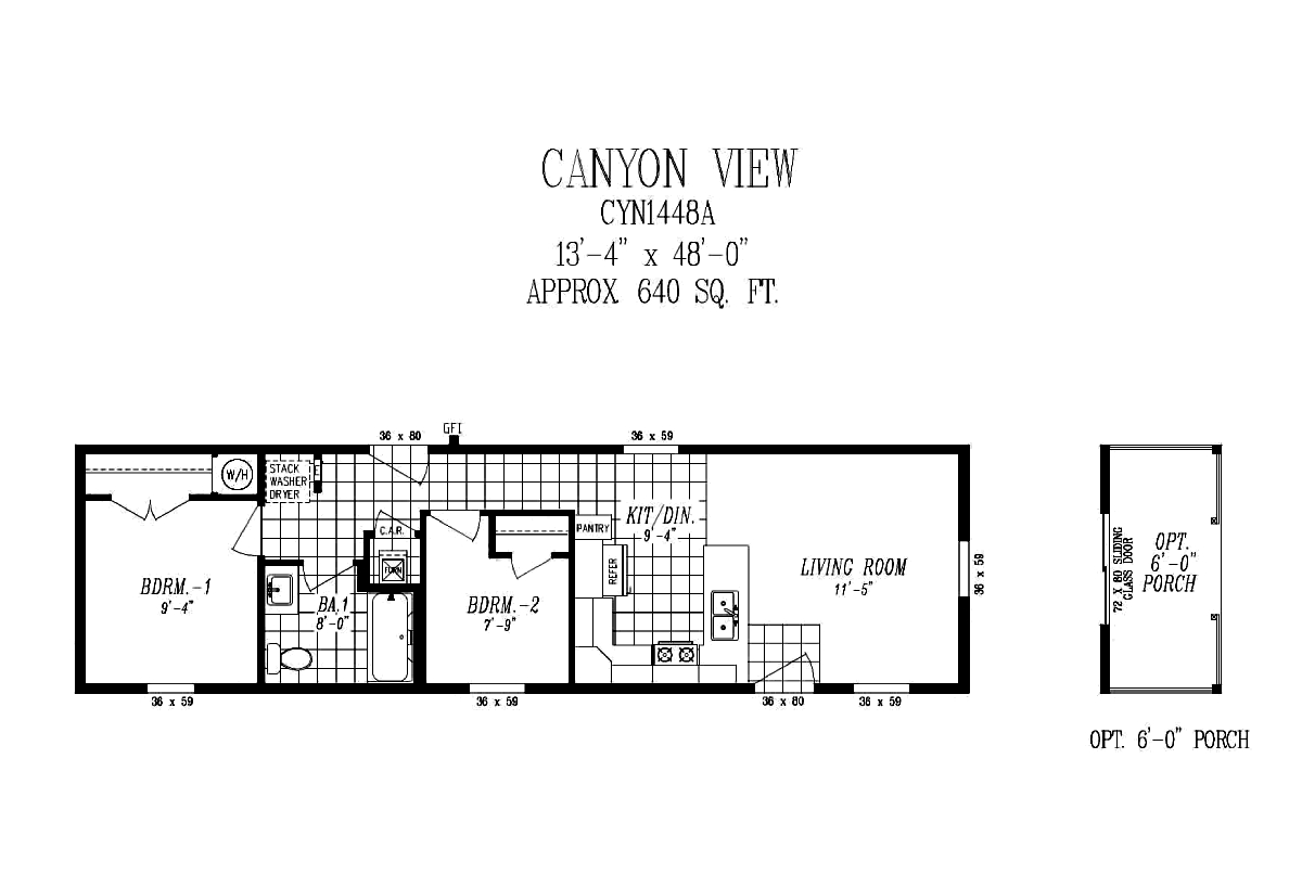 The Canyon View CYN1448A by Marlette Homes Elite Housing